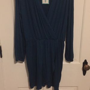 Jersey knit tunic dress